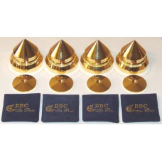 BBC Large Audio Gold Isolation Metal Pro Cones, NEW !!!